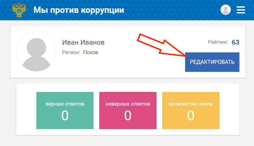 Кнопка "Редактировать" Кнопка "Редактировать"